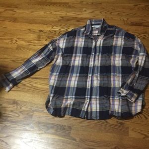 Cute Plus size Old Navy checked button down shirt.